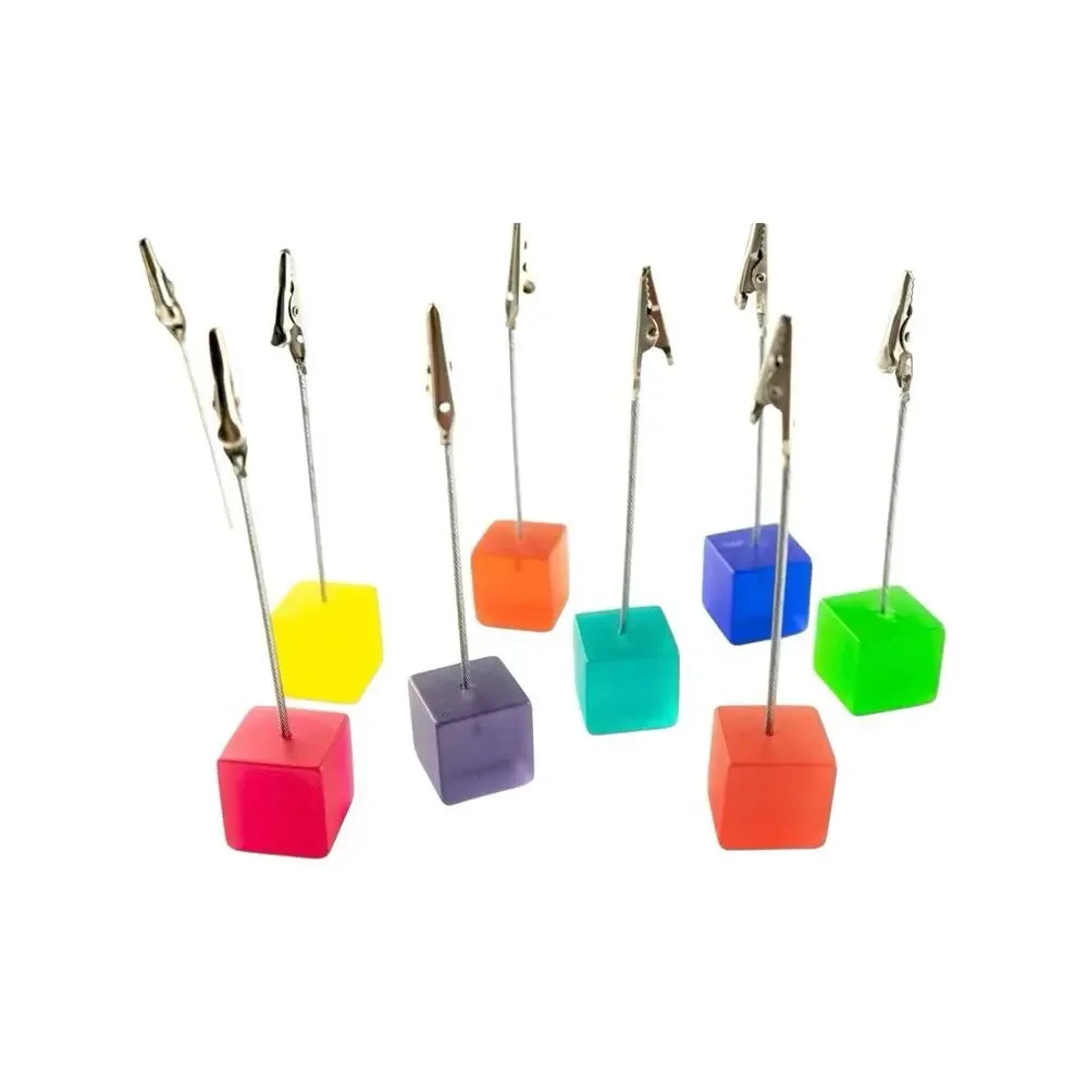 Desktop Picture Holders, 10 pcs Rainbow Colors Polaroid Photo Clip Stand for ...